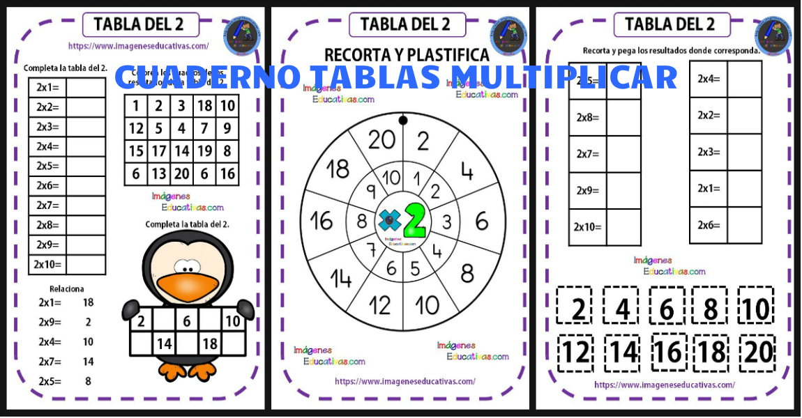 Cuadernillo De Las Tablas De Multiplicar Orientacion Andujar