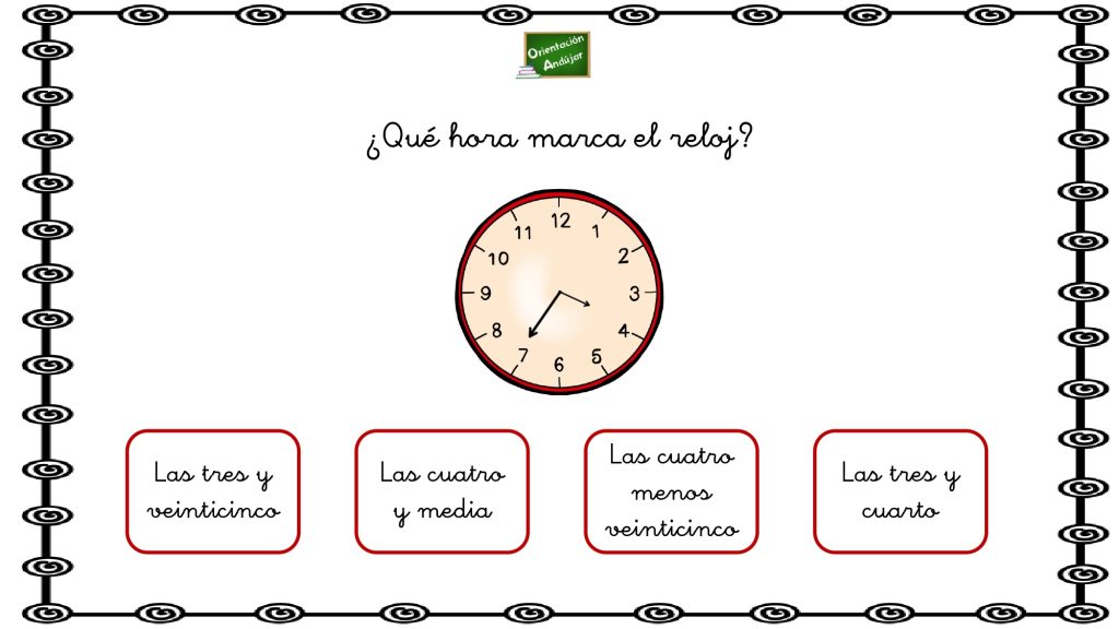 Aprendemos Las Horas Con Relojes Analogicos Page Orientaci N