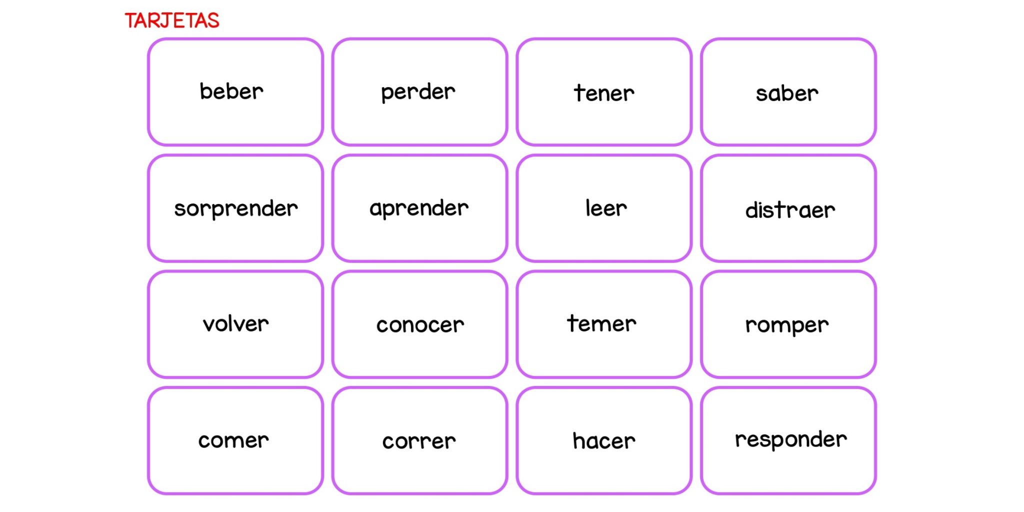 Divertido Juego Para Repasar Las Conjugaciones Verbales