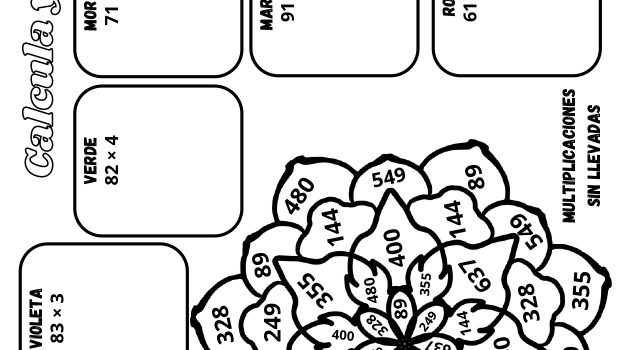 Calcula Y Colorea Primer Ciclo Elaulakawaii 1 Page 0007