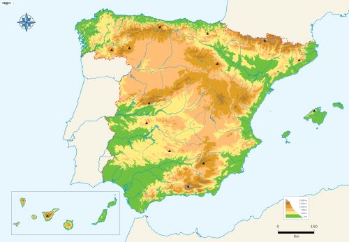 Mapas F Sico Y Pol Tico De Espa A Mapas Mudos Para Usar En Tus Clases